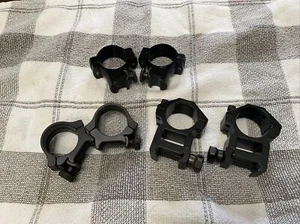 3 Sets Of Scope Mount Rings - Picture 1 of 6