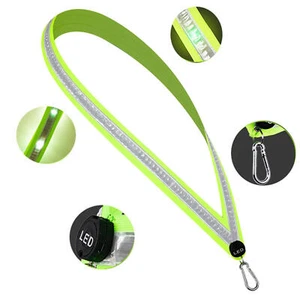 LED Reflective Running Belt Night Reflective Sash For Walking High Visibility - Picture 1 of 10