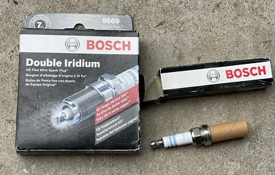 BOSCH DOUBLE Double Iridium 9609 Spark Plugs Set of 6 New in Box - Image 1 of 3