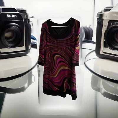 Tiana B. Vestido Multicolor Talla L Con Slip Poliéster Spandex Rayón Foto 1 de 4