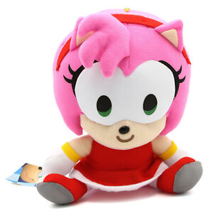 Peluche neuve Sitting Amy Rose SD SONIC THE HEDGEHOG 8 pouces (Great Eastern)