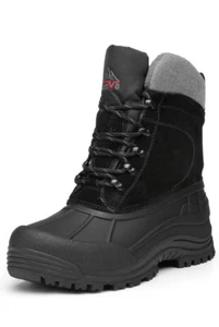 NORTIV 8 Men's Insulated Waterproof Winter Snow Boots - Picture 1 of 7