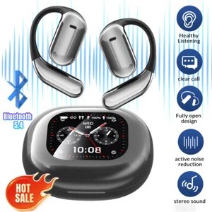 Ultra Open Ear Headphones Wireless Bluetooth Ergonomic Pro Over The Ear Earbuds - Picture 1 of 11
