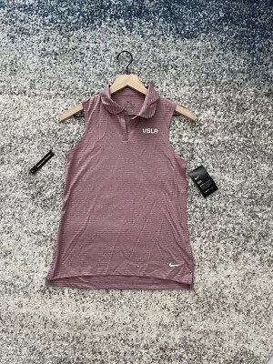 Nike Golf Women's Dri-FIT Purple Sleeveless Polo VSLR Shirt Size XS NWT - Image 1 of 4