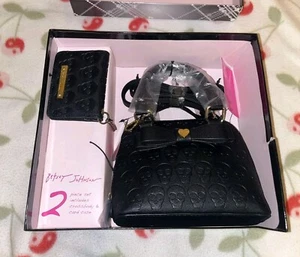 NEW! Betsey Johnson 2-Piece Crossbody Purse & Card Case Box Gift Set - Picture 1 of 10