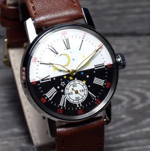 Orologio Sovietico Pobeda URSS Orologio da Polso Uomo Meccanico Vintage revisionato - Foto 1 di 13