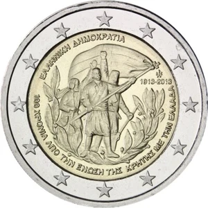 2 € coin, Greece, Union of Crete, 2013 VF - Picture 1 of 1