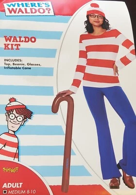 Women’s Med  Waldo Halloween Costume Where’s Waldo? - Image 1 of 4