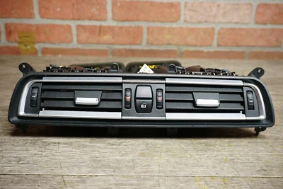 2009 BMW 750I F01 CENTER DASH HVAC AC AIR VENT GRILLE W/ HAZARD LOCK SWITCH OEM - Image 1 of 4