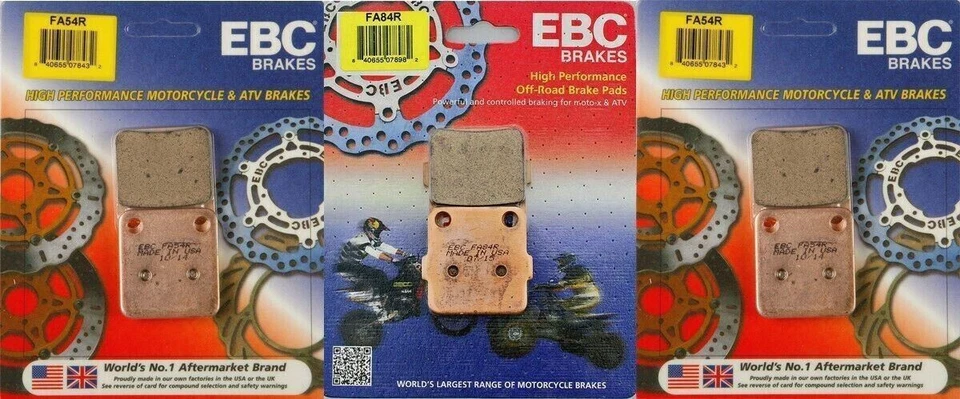 Juego de pastillas de freno delanteras y traseras EBC R FA54R para Yamaha YFZ350 90-06 Banshee Foto 1 de 1