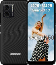 DOOGEE N50 Mobile Phones SIM Free Unlocked, Android 13 Phones,15GB RAM 128GB ROM