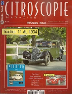 CITROSCOPIE 11 CITROEN TRACTION 11 AL 1934 C-METISSE PANHARD DYNA X85 KEGRESSE - Imagen 1 de 2