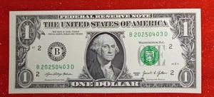 Fancy Dollar Bill Birthday/Anniversary Note B20250403D (April 03, 2025) - Picture 1 of 2