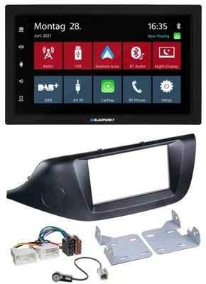 Blaupunkt MP3 Bluetooth DAB 2DIN USB Autoradio für Kia Ceed (ab 12) schwarz - Bild 1 von 4