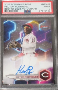 Hector Rodriguez 2023 Bowman's Best Autograph Rookie PSA 9 Mint Cincinnati Reds - Picture 1 of 3