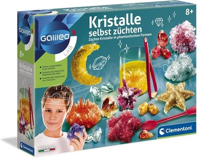 Clementoni Galileo Lab – Kristalle selbst züchten, Experimentierkasten für