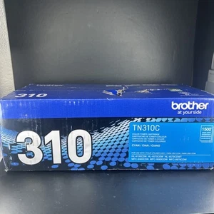 Brother Genuine Standard Yield Toner Cartridge TN310C Cyan SEALED MSRP $71 READ - Picture 1 of 6