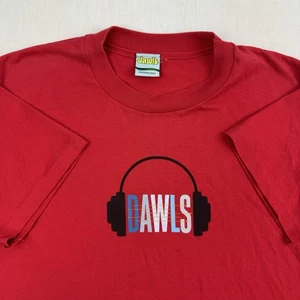 Vintage Dawls Skateboard T Shirt YOUTH Large Red Y2K Grunge Hipster Punk USA - Picture 1 of 12