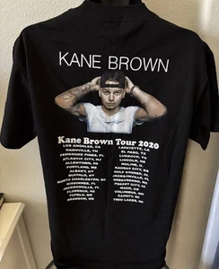 Kane Brown On Trucker Hat Country Music Artist USA 28 Cities Tour 2020 T-Shirt L - Bild 1 von 13