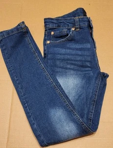 7 For All Mankind The Skinny Girls Jeans Size 12 Adjustable Waist - Picture 1 of 9