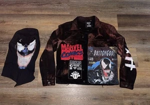 Dust Of Gods / Dust Of God Spider-Man Venim Denim Jacket " Marvel Collection " - Picture 1 of 3