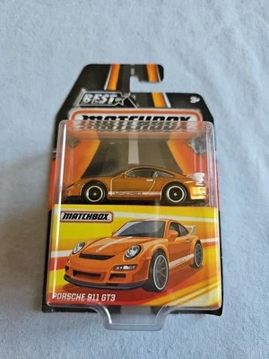 Best Of Matchbox Porsche 911 GT3 2017 naranja excelente tarjeta leer Foto 1 de 4