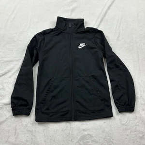 Nike Sweater Boy’s S Black Full Zip Logo On Back - Picture 1 of 4