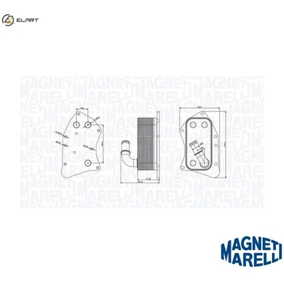OIL COOLER ENGINE OIL 350300002300 FOR CHEVROLET OPEL ZAFIRA/FAMILY/B/Box 1.7L - Image 1 of 4