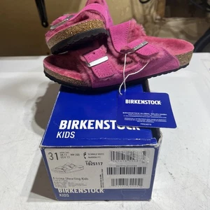 NEU Birkenstock Kinder Arizona Lammfell Sandalen Fuchsia Tulip US KIDS 13 EU 31 - Bild 1 von 9