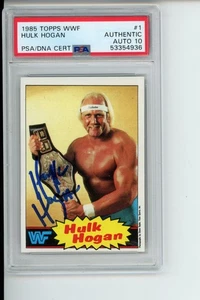 1985 Topps WWF Hulk Hogan Rookie Auto PSA 10 - Picture 1 of 2