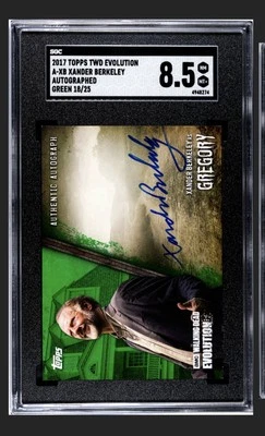 TOPPS WALKING DEAD EVOLUTION XANDER BERKELEY/GREGORY AUTOGRAPH CARD /25 - Image 1 of 2