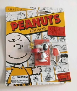Llaveros Peanuts Snoopy & Woodstock 2001 Basic Fun Inc. Artículo #486-0 vintage  - Imagen 1 de 7