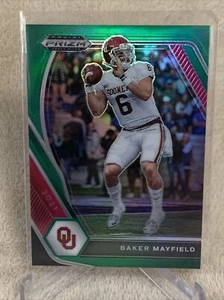 Prizm Draft Picks 2021 Baker Mayfield Green Prizm #25 Oklahoma Cleveland Browns - Imagen 1 de 2