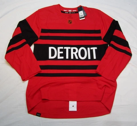 Detroit Red Wings size 50 Medium 2022 Reverse Retro 2.0 ADIDAS NHL HOCKEY JERSEY Cover