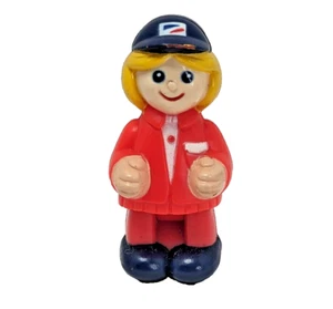 Vintage Playskool Federal Express (FedEx) Figure RED Female Delivery Driver - Picture 1 of 7