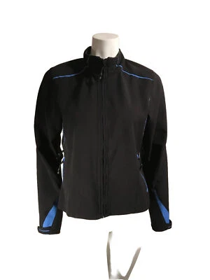 Abrigo deportivo Nordica para mujer negro con cremallera con bolsillos talla A13 pequeño Foto 1 de 4