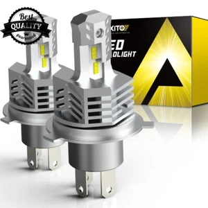 1/2SET H4 9003 HB2 LED Headlight Bulbs 6000K White 300% Brightness Plug & Play T - Picture 1 of 19