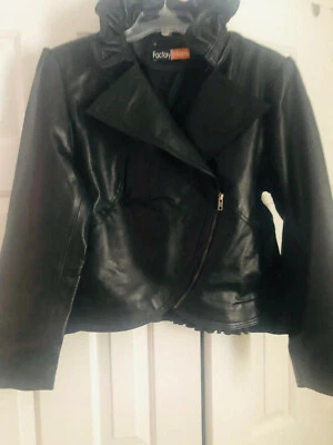 WOMENS LAMBSKIN LEATHER JACKET, BLACK SIZE XXXL NWT EXCELLENT CONDITION - Image 1 of 4