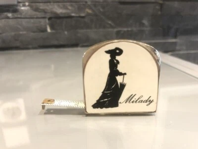 Outil ancien collection - Mètre de mesure de la-884 2m - MILADY doré vintage - Photo 1/4