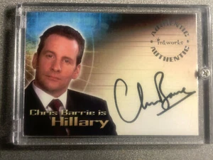 Inkworks 2003 LARA CROFT TOMB RAIDER CRADLE LIFE Auto CHRIS BARRIE as HILLARY A2 - Picture 1 of 2
