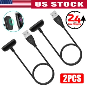 2X USB Charger Charging Cable Replacement 50cm Cord for Fitbit Luxe/Charge 5 USA - Picture 1 of 8