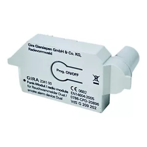 Gira 2341 00 Funk-Modul für Rauchwarnmelder Dual smoke Alarm device Dual 234100 - Bild 1 von 2