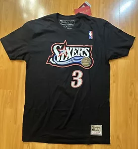 Camiseta 76ers Allen Iverson #3 NBA Mitchell & Ness Clásicos Madera Dura Talla Med - Imagen 1 de 9
