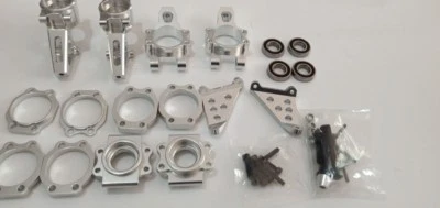 baja 5b 5t 5sc alloy front and rear wheel hub carrier set - Image 1 of 4