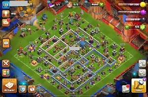TH 12 MAX . Heroes (57/55/37/36) WITH LEGEND SKIN AND MAP .IOS/ANDROID. Cheap. - Picture 1 of 9