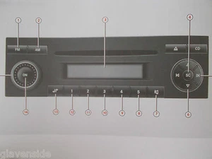 MERCEDES-BENZ SOUND 5 HANDBOOK CLASS A B C E M VITO SPRINTER SL SLK (VMJL 23) - Picture 1 of 3