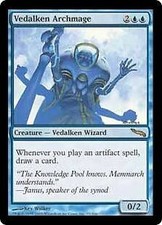 Magic The Gathering Mirrodin Single Card Rare Vedalken Archmage #55