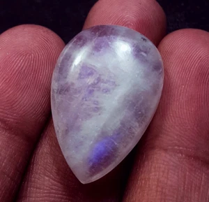100% Natural White Rainbow Moonstone 29.15 Ct Loose Gemstone Certified - Picture 1 of 6