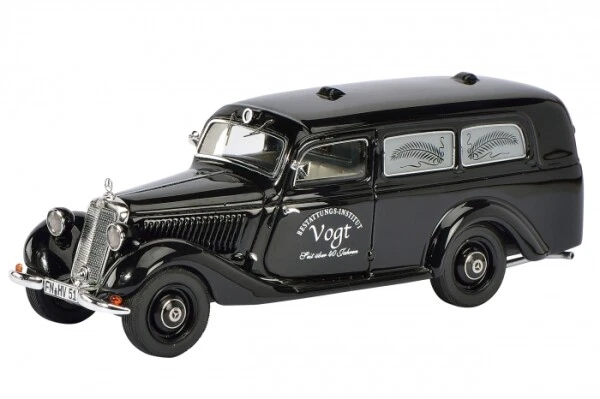 Schuco Mercedes-Benz 170V Bestattungswagen 1:43 limitiert auf 1000 Stück - Bild 1 von 1