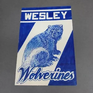 Wesley Wolverines Dover DE Delaware 4x6 Sammelalbum Shadowbox Artwork Art Collage - Bild 1 von 1